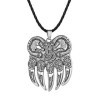 Chereda Berserker Collier avec pendentif en forme de patte dours viking pour homme et femme