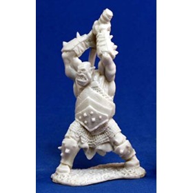 1 x Berserker Orc - Reaper Bones Figurine pour Jeux de Roles Plateau - 77059