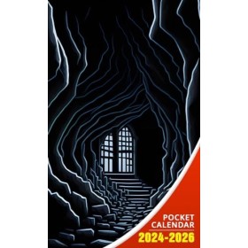 Pocket Calendar 2024 - 2026: Three-Year Monthly Planner for Purse , 36 Months from January 2024 to December 2026 | Cave socie