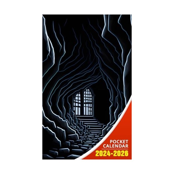 Pocket Calendar 2024 - 2026: Three-Year Monthly Planner for Purse , 36 Months from January 2024 to December 2026 | Cave socie