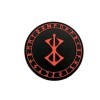 Berserk Berserker Marque de Sacrifice Viking Norrois Cosplay PVC Airsoft Paintball Patch Rouge 