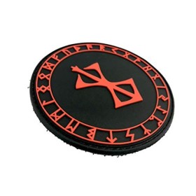 Berserk Berserker Marque de Sacrifice Viking Norrois Cosplay PVC Airsoft Paintball Patch Rouge 