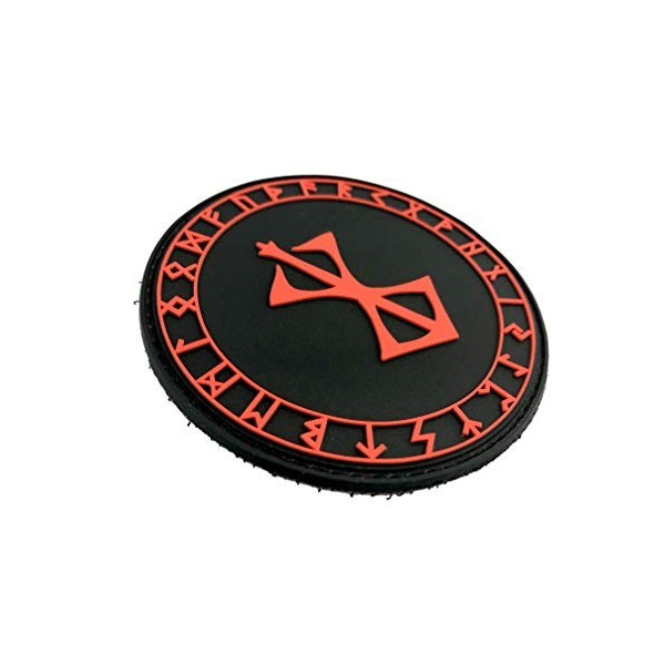 Berserk Berserker Marque de Sacrifice Viking Norrois Cosplay PVC Airsoft Paintball Patch Rouge 