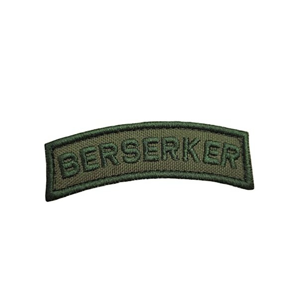 2AFTER1 Berserker Shoulder Tab Ranger Green Viking Norse Icelandic Heathen Army Military Morale Tactical Touch Fastener Patch