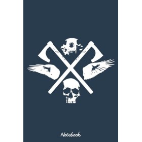 Berserke Emblem - Man - Wolf - Raven Notebook: Notes cornell, 6 x 9 inches Large, 120 Pages