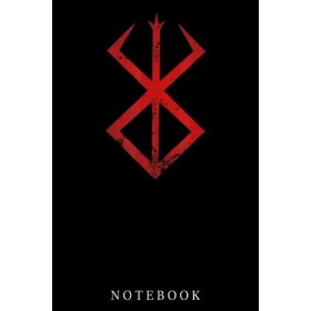 Berserk Rune Warrior Norse mythology symbol Cursed Berserker Notebook: Lined 6x9 120 Pages Notebook ,Cute Anime Girl Diary or