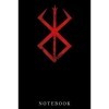 Berserk Rune Warrior Norse mythology symbol Cursed Berserker Notebook: Lined 6x9 120 Pages Notebook ,Cute Anime Girl Diary or