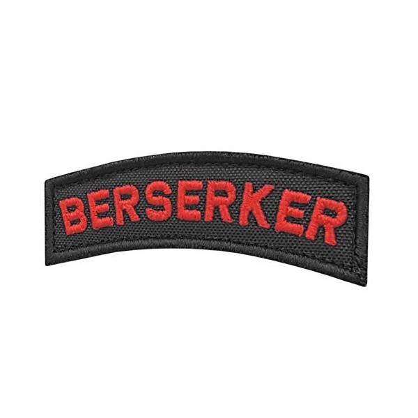 2AFTER1 Berserker Shoulder Tab Viking Norse Icelandic Heathen Army Military Morale Tactical Touch Fastener Patch