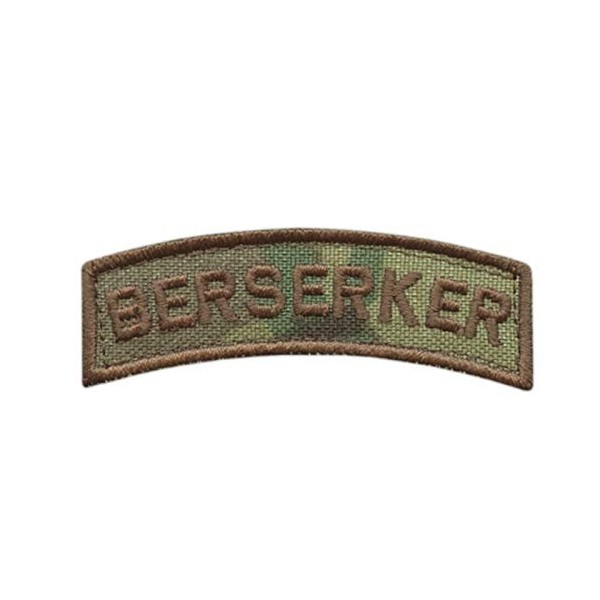 2AFTER1 Berserker Shoulder Tab Multicam OCP Viking Norse Icelandic Heathen Army Military Morale Tactical Touch Fastener Patch