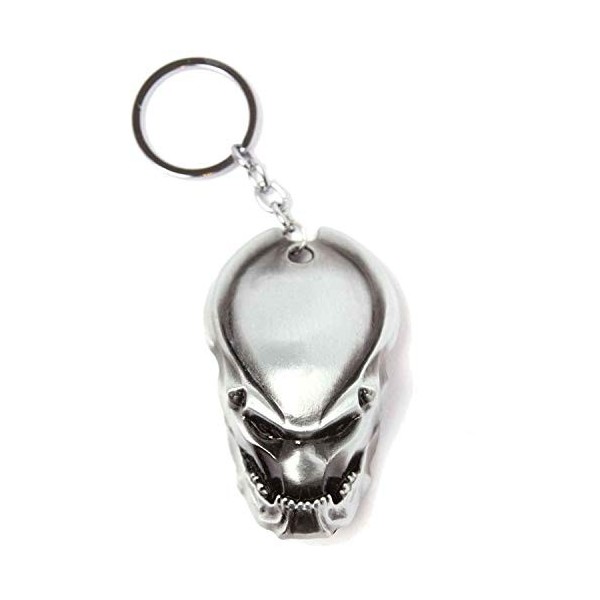 Predator Porte-Clés 3D Métal Berserker Portrait Officiel Film Argent Taille Unique