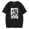 XSLGOGO Anime Berserk Guts Harajuku T-Shirt The Black Swordsman Décontracté Hauts à Manches Courtes Col Rond T-Shirt pour Les