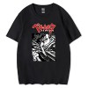 XSLGOGO Anime Berserk Guts Harajuku T-Shirt The Black Swordsman Décontracté Hauts à Manches Courtes Col Rond T-Shirt pour Les