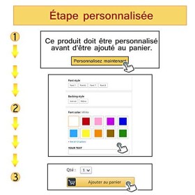 Rectangulaire Patch nom brodé personnalisé, étiquette pour badge de motard moto / fer sur / 10x2,5cm