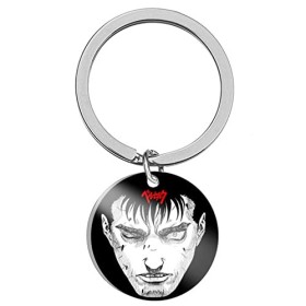 Classic Anime Manga Berserk Keychain Anime Character Guts Guts Pendant Skull Knight Guts Key Rings Swordsman Keychain Gothinc