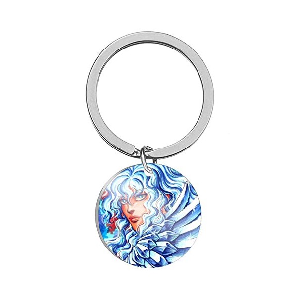 Classic Anime Manga Berserk Keychain Anime Character Guts Guts Pendant Skull Knight Guts Key Rings Swordsman Keychain Gothinc