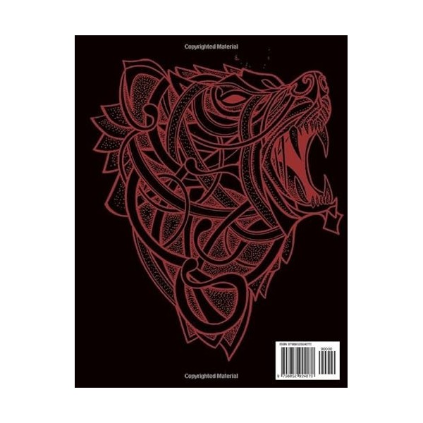 Viking Coloring Book Norse Mythology: Norse Colouring Book for Relaxation Nordic and Celtic Design for Adults. Tattoo Norse. 