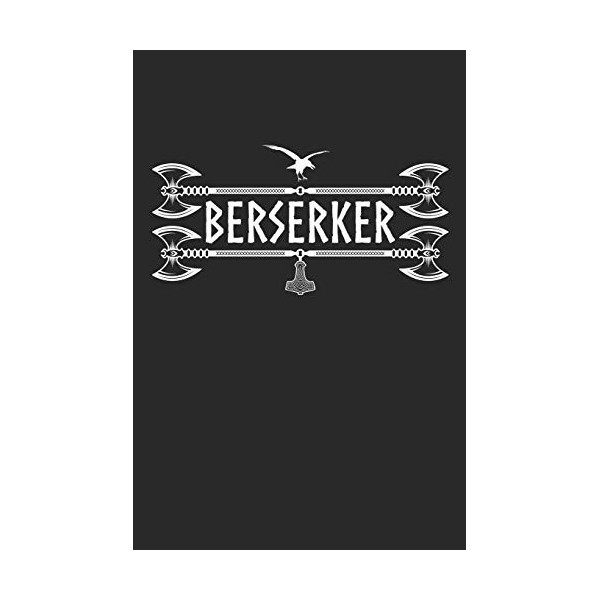 Berserker: Notebook 6x9 Dotgrid White Paper 118 Pages | Viking Pagan