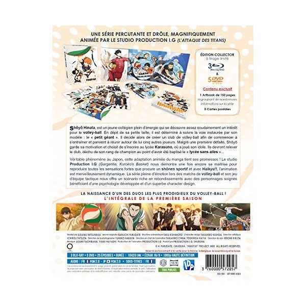 Haikyu-Intégrale de la Saison 1 [Édition Collector Blu-Ray + DVD]