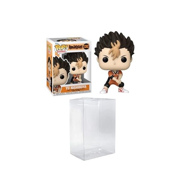 Funko Pop ! Animation : Haikyu !! - Yu Nishinoya livré avec un protecteur de grenier de Byron