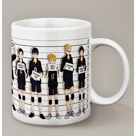 Kanto Factory Mug Haikyū Lycée Karasuno avec Shōyō Hinata, Tobio Kageyama et Toute léquipe