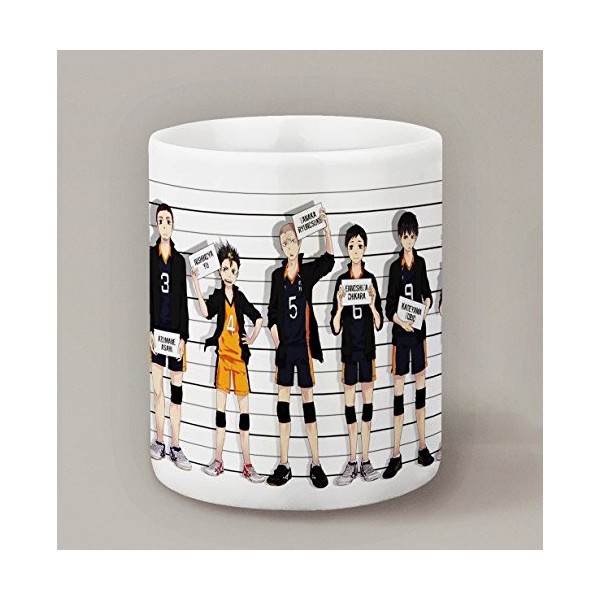 Kanto Factory Mug Haikyū Lycée Karasuno avec Shōyō Hinata, Tobio Kageyama et Toute léquipe