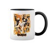 Karasuno High School Team Haikyu Blanc tasse de café avec jante noire et poignée Mug