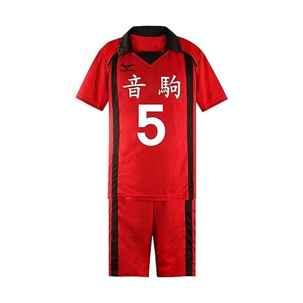 Black Sugar Ensemble Tenu Cosplay Maillot Volley Haikyu Amine Déguisement Bonne Qualité Solide Violet 5, XL 