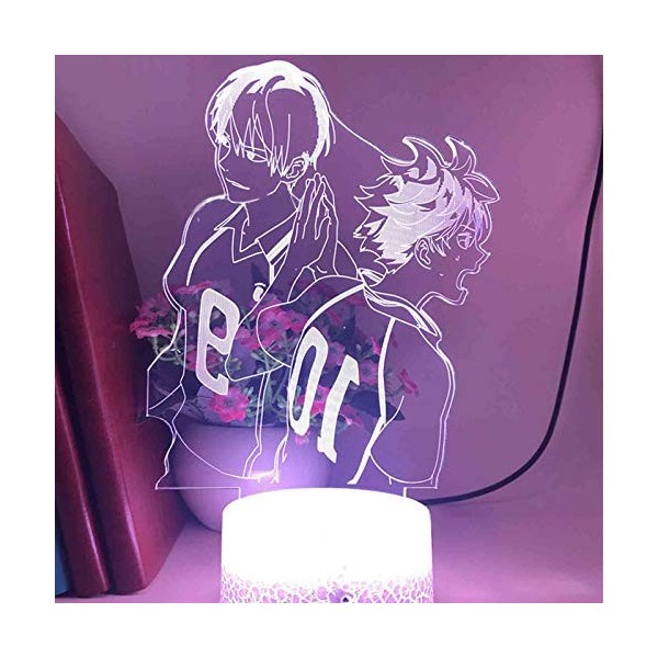 Veilleuse LED thème manga, Haikyuu Kozume Kenma, lampe pour enfants, idéale comme cadeau d’anniversaire, pour chambre à couch
