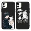 2 Pièces Coque pour Apple iPhone 11 6.1 avec Anime Jujutsu Kaisen Gojo Satoru Itadori Yuji Manga 3D Imprimé Motiv Case Doux