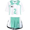 YIMIAO Haikyuu Ensembles Fille Femme T-Shirt Shorts Set Anime Karasuno Kageyama Vêtement de Sport Manches Courtes Tee et Shor