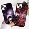 2 Pièces Coque pour iPhone 13/iPhone 14 6.1 avec Anime Jujutsu Kaisen Gojo Satoru Itadori Yuji Manga 3D Imprimé Motiv Case 