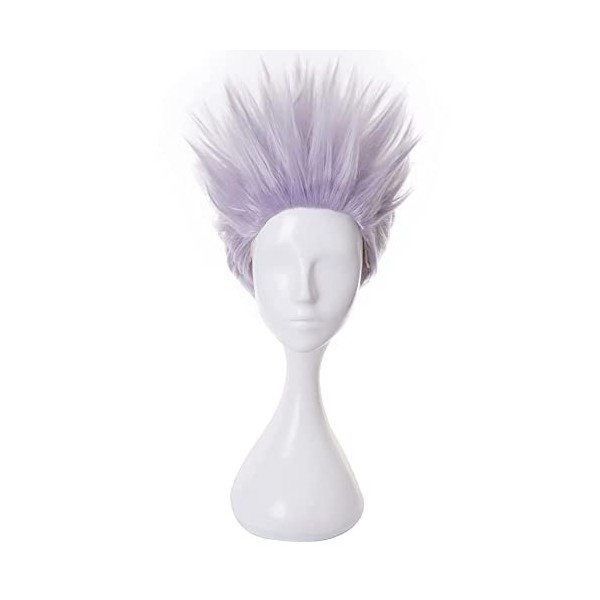 Jujutsu Kaisen Cosplay Gojo Satoru 1 perruque Anime Violet perruque de cheveux Cosplay pour Halloween, fête, carnaval, vie n