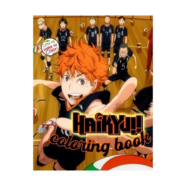 Haikyu!! Coloring Book: Volleyball Anime Coloring Books with High Quality Illustrations For teens And Adults