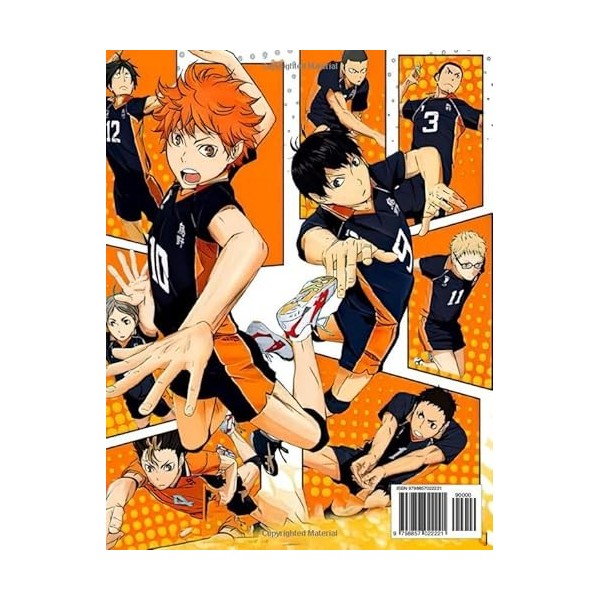 Haikyu!! Coloring Book: Volleyball Anime Coloring Books with High Quality Illustrations For teens And Adults