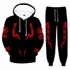 Sweat à capuche et pantalon de manga Jujutsu Kaisen pour cosplay, costume de sport unisexe pour les fans danime ou cadeau, B