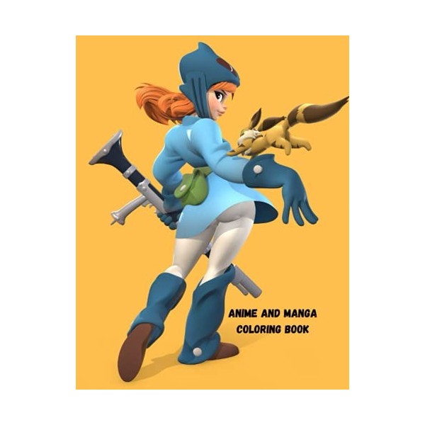 Anime And Manga Coloring Book: Beautiful Japanese anime colouring Book for Kids and Teens