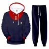 Sweat à capuche et pantalon de manga Jujutsu Kaisen pour cosplay, costume de sport unisexe pour les fans danime ou cadeau, B