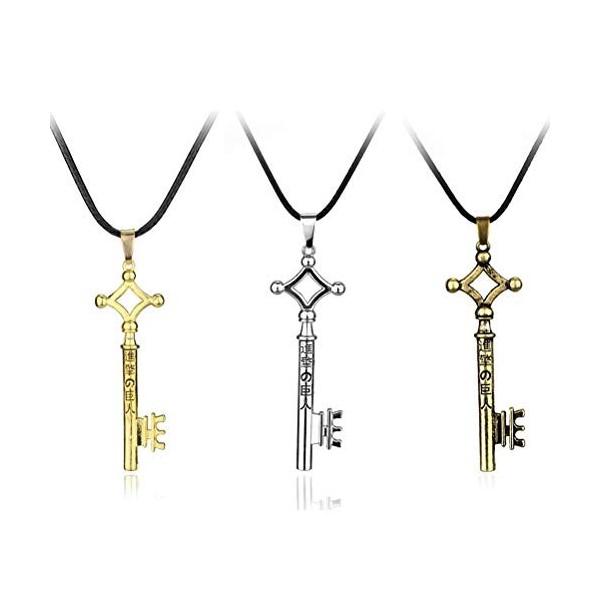 Collier clé avec Pendentif Eren Jäger, Collier avec clé de lattaque sur Titan Japonais Anime Collier clé Pendentif Collier p