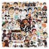 Lot de 100 autocollants Anime Haikyuu en vinyle imperméable pour enfants, adolescents, adultes, bouteilles deau, ordinateur 