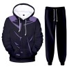 Sweat à capuche et pantalon de manga Jujutsu Kaisen pour cosplay, costume de sport unisexe pour les fans danime ou cadeau, B