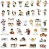 WayOuter Autocollants Anime Haikyuu pour Ordinateur Portable 100pièces imperméables pour Bouteille deau, hydroflacon, téléph