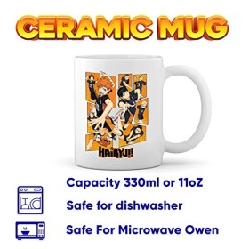 Karasuno High School Team Haikyu Tasse blanche Café Mug
