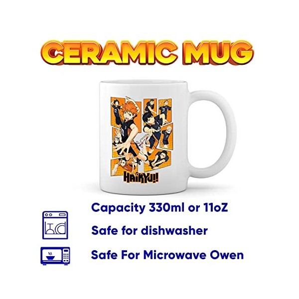 Karasuno High School Team Haikyu Tasse blanche Café Mug