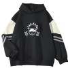 zhedu Japonais Jujutsu Kaisen Sweats À Capuche Imprimés Unisexe Harajuku Sweat-Shirts À Cordon De Dessin Animé Streetwear Pat