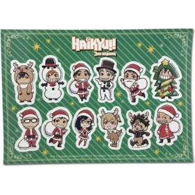 Haikyu!! S3- XMas SD Group Lot dautocollants 12,7 x 17,8 cm