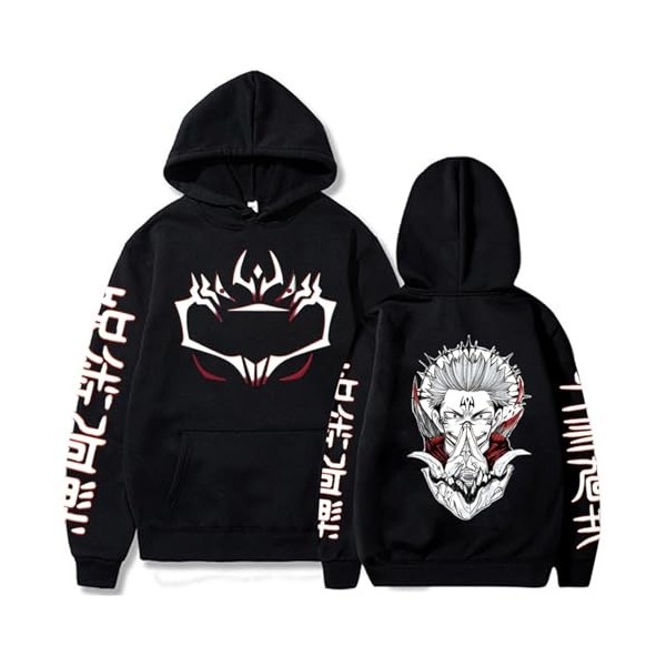 Jujutsu Kaisen Sweats À Capuche Japonais Décontractés Hauts Unisexe Kawaii Pull Harajuku Style Hip Hop Manteaux S,Color 01 