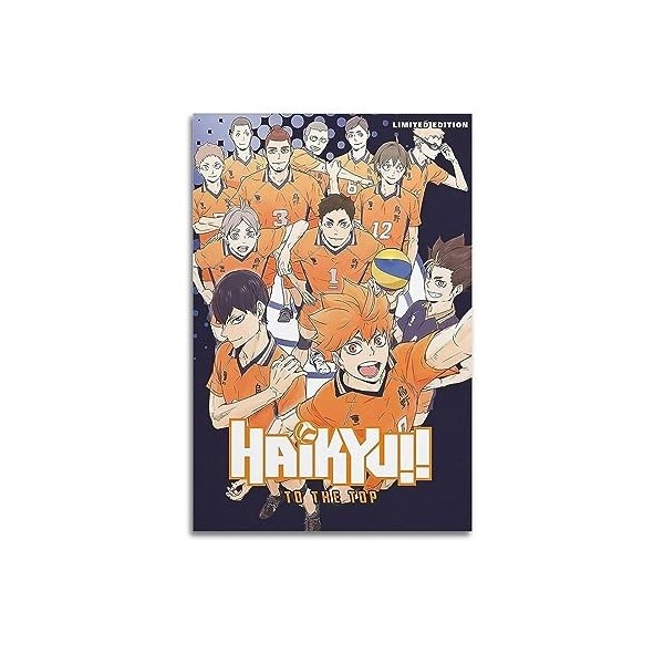 GLUC Haikyu!!Poster classique de film et de télévision pour chambre dadolescent Décoration murale sans cadre 20 x 30 cm