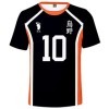 YIMIAO Haikyuu Homme Femme Impression en 2D à Manches Courtes Été Unisexe Kageyama T-Shirt Garçon Japanese Anime Vetement de 