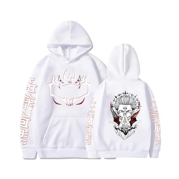 Jujutsu Kaisen Sweats À Capuche Japonais Décontractés Hauts Unisexe Kawaii Pull Harajuku Style Hip Hop Manteaux S,Color 01 