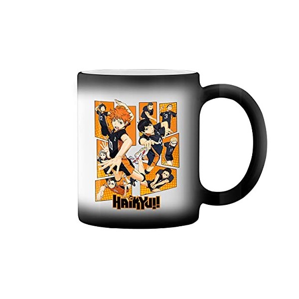 Karasuno High School Team Haikyu Magie noire tasse à café Mug